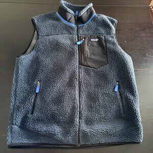 Mens Patagonia Classic Retro-X Blue Fleece Vest Size XXL